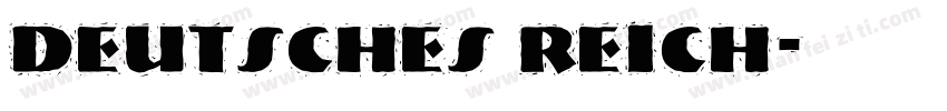 Deutsches Reich字体转换